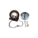 RM23014 |  Kit Improved Flywheel + Stator + Crankcase Cover Gasket for Suzuki LTF 400 Eiger Manual Arctic Cat 400 Manual 2002-2008 |
