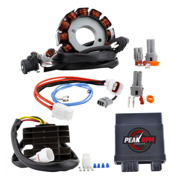 RMS900-106906 | AC to DC Lighting + 140W High Power Stator + Voltage Regulator + CDI Box ECM System Upgrade for Yamaha YFZ 450 2004-2009 |