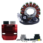 RMS900-107280 | Kit Stator + Red Machined Aluminum Mosfet Regulator (CNC) for Kawasaki KRF 800 Teryx | KRT 800 Teryx 4 2014-2021 |