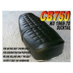 12-200-222 | CB750 K0 1969-70 Duck Tail Seat Cover For Honda CB 750 CB750K0 Four |