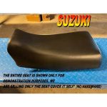 12-200-616A | Suzuki Quadrunner 1988-98 New seat cover LTF250 Quad runner LTF 250 Black |