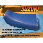 12-200-616B | Suzuki Quadrunner 1988-98 New seat cover LTF250 Quad runner LTF 250 Blue |