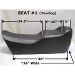 12-200-805A | Ski Doo Touring New seat cover 1993-01 Ski-Doo 440 470 500 580 583 670 | - Image 3