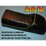 12-200-858B | Arctic Cat El Tigre EXT seat cover Green piping 1989-91 ELTigre Mountain |