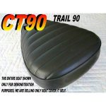 12-200-067 | CT90 CT110 New Seat Cover Honda 1972-86 CT 90 black Piping |