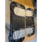 12-200-998D | Polaris Ranger 900 DIESEL crew 2011-14 New seat cover UTV Black & silver |