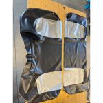 12-200-998D | Polaris Ranger 900 DIESEL crew 2011-14 New seat cover UTV Black & silver | - Image 3