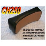 12-200-135B | CH250 Back Rest Seat Cover For Honda CH 250 ELITE SPACY FREEWAY Black Brown |