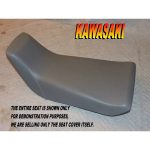 12-200-914B | Kawasaki Bayou 220 250 1988-11 New seat cover KLF220 KLF250 KLF Gray |