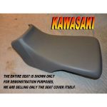 12-200-916D | Kawasaki Bayou 300 1986-04 New seat cover KLF300 KLF 2X4 KLF300B A B Gray |