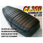 12-200-155 | CL350 K2 CL450 K3 1970 New Seat Cover Honda CL350 CL450 CL 350 450 Scrambler |