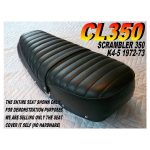 12-200-157 | CL350 K4-5 1972-73 New Seat Cover Honda CL 350 K4-5 Scrambler |