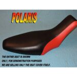 12-200-951B | Polaris Predator 500 New seat cover 2003-07 Black/red |
