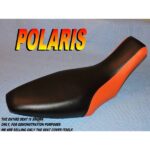 12-200-951C | Polaris Predator 500 New seat cover 2003-07 Black/Orange |