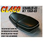 12-200-181 | CL450 K1 1968-69 New Seat Cover Honda CL 450 Super Sport |