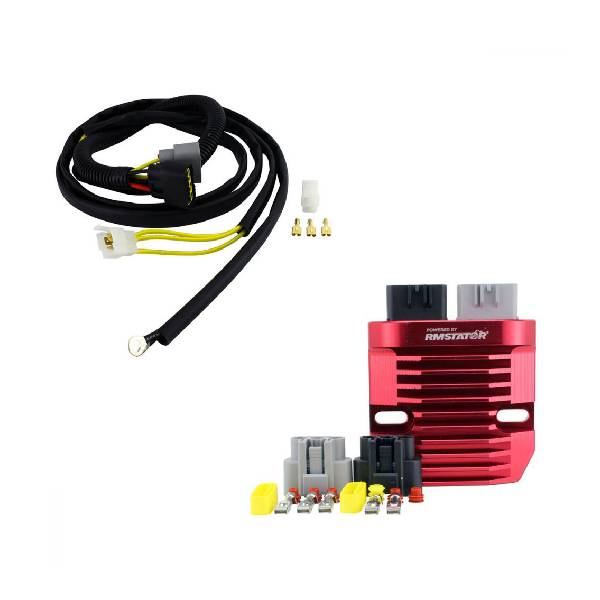RMS022-108420 | SERIES Aluminum Regulator + RMSTATOR SurePower ECM Bypass Harness for Polaris Sportsman / Ranger 500 2005-2009 | 4011657 |