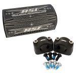 370-4161 | Oversized 1 1/8 Fat Handlebar Clamp Kit With Bar Pad With Black Bar Pad