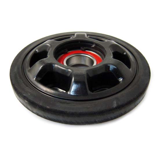004-116-25 | Yamaha Black  Idler wheel with bearing without bushing. 25mm x 130mm