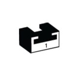 032-5050 | Black Ski-doo Slider Length 47  Profile 1