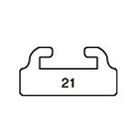 032-5407 | Black Ski-doo Slider Length 51.5  Profile 21