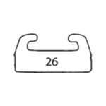 032-5750 | Graphite Ski-doo Slider Length55 Profile 26