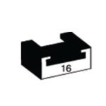 033-1401 | Black Yamaha Slider Length 52 Profile 16