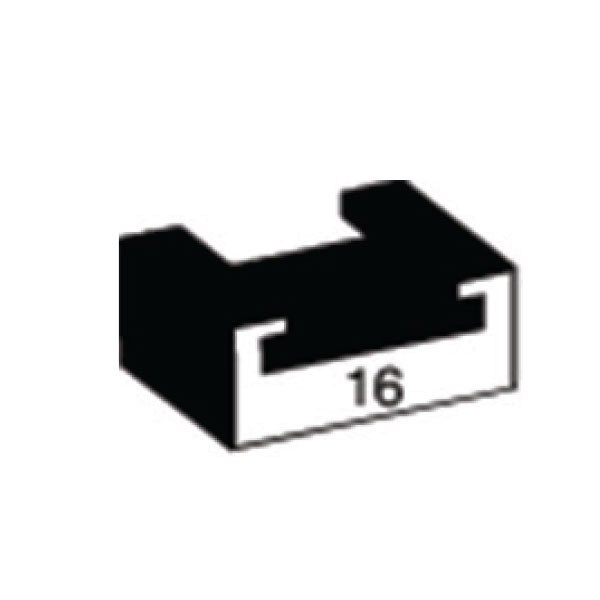 033-1401 033-1401 | Black Yamaha Slider Length 52 Profile 16 - Image 1