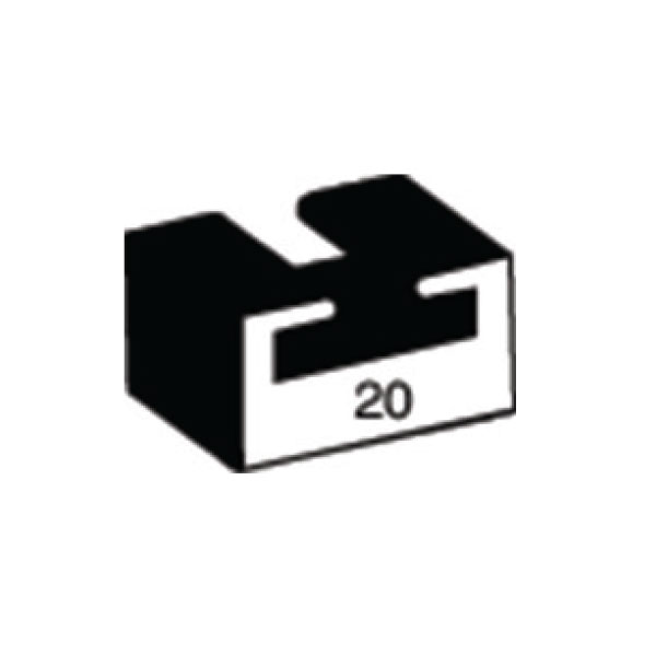 033-1610 033-1610 | Black Yamaha Slider Length 57.6 Profile 20 - Image 1