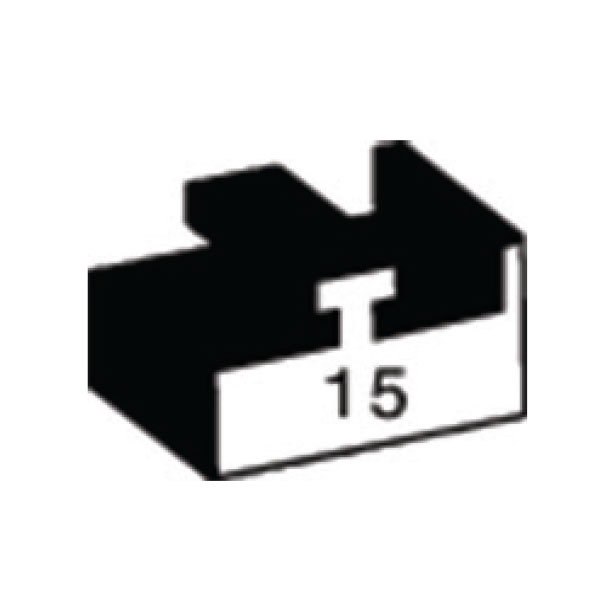 034-1509 034-1509 | Black Polaris Slider Length 57 Profile 15 - Image 1