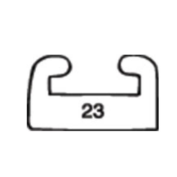 034-4010 034-4010 | Black Polaris Slider Length 57 Profile 23 - Image 1
