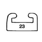 034-4209 | Black Polaris Slider Length 66  Profile 23