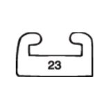 034-4250 | Black Polaris Slider Length 66 Profile 32