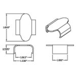 080-2020 | Snow Track Replacement Track Clip Wide  Arctic Cat/Bombardie/Yamaha