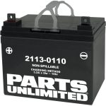 CT12A-BS | Parts Unlimited Factory Activated AGM Battery