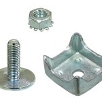 14-100 |Track Claw 72 Piece Kit - 24x 1 Square Stud w/ 3/4 Bite, 24x Nut, 24x Stud Bol