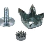 14-112 | Track Claw  60 Piece Kit - 20X Square base stud with 3/4 Bite, 20X Nut, 20x Stud Bolt