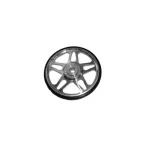 04-699 | Big wheel Aluminum Wheel/Rubber w/6205 bearing