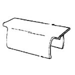 04-149-04 | Track Clip A 1.50 x B 2.00 x C 0.97 x D 0.00 Dimensions