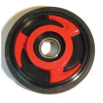 043-3201 | Idler Wheel Yamaha Red 5.125 O.D x 0.984 I.D (Plastic/Rubber w/Bearing)