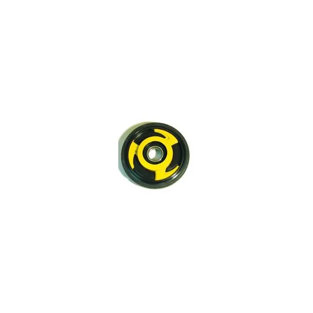 sftp_0_4_04043-3707.jpg 043-3707 | Idler Wheel Yamaha Yellow 7.000 O.D x 0.787 I.D (Plastic/Rubber w/Bearing) - Image 1
