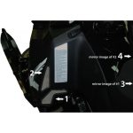 183-127 | 2013-16 Ski-Doo XM Footwell Vent Kit (4Pc)
