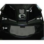 183-135 | Ski-Doo 2013-18 XM/XS Nose Vent Kit (4Pc)
