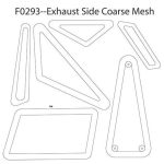 F0293 | Polaris XCR Race Sled Exhaust Side Vent Kit (6 Pcs) - '17-'18 XCR