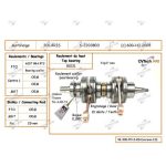S2203803N | Crankshaft - Polaris 600 2008 TWIN Bearing Sealed Pto