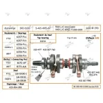 S4210567N | Crankshaft - Ski Doo MXZ-X 440-500 L/C Japanese Bearing