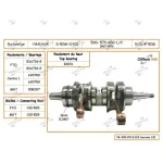 S82M11400N | Crankshaft Assembly-Yam. 500-570-600 2 CYL. '87-'96