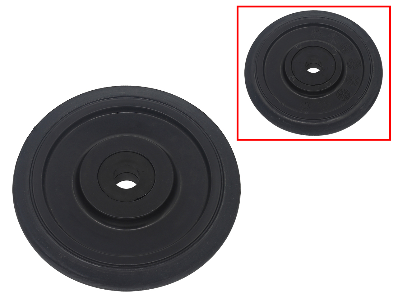 thumb_K4A_04-905 04-905 | Plain Black Idler Wheel 6.4 O.D x .787 I.D x 6205 Bearing - Image 1