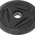 04-116-212 | Black Pattern Idler Wheel 6.5 O.D x .984 I.D x 6205 Bearing