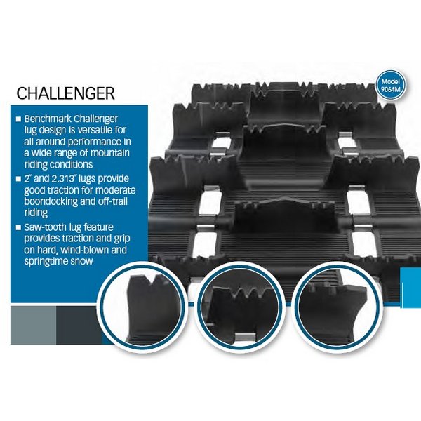 9144M | Challenger-Extreme Width 16 x Length 146 x lug Height 2.50 Clips 106/107, Pitch 2.86