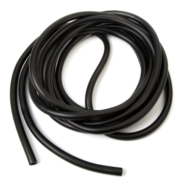 009131 | Black Rubber Fuel Line Hose Diameter 1/4, Length 16